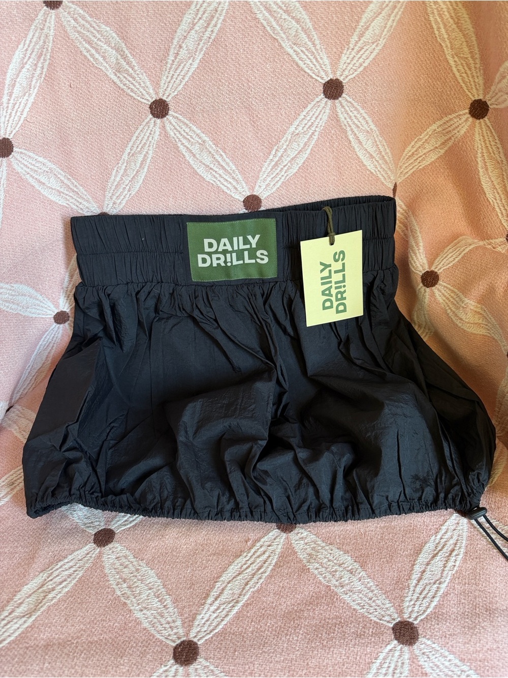 Daily Drills / M / Black Bubble Skort